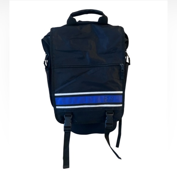 Vintage 90s Stone Ridge Medium Size Backpack w/ Adjustable Straps Black - Picture 7 of 16